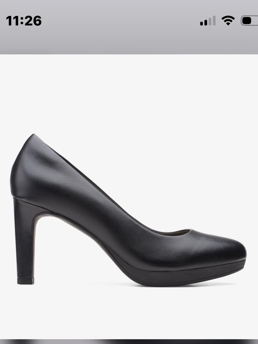 Clarks Ambryr Joy Black Patent Leather classic pump Heel size 10